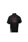 180 GSM 100% Polyester Men Stand Collar Short Sleeve T Shirt Sublimation Printing Embroidery