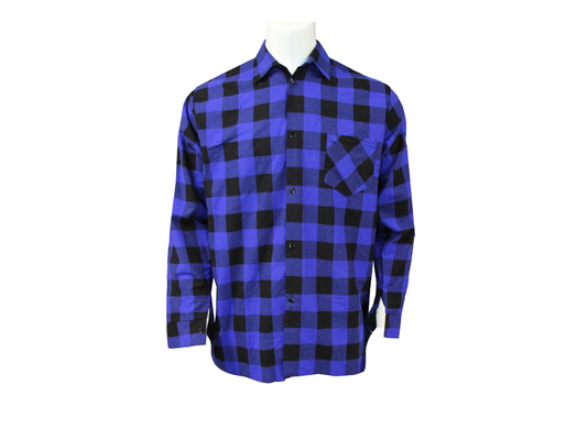 180G 100% Cotton Flannel Checked Shirt Off White & Gray Color